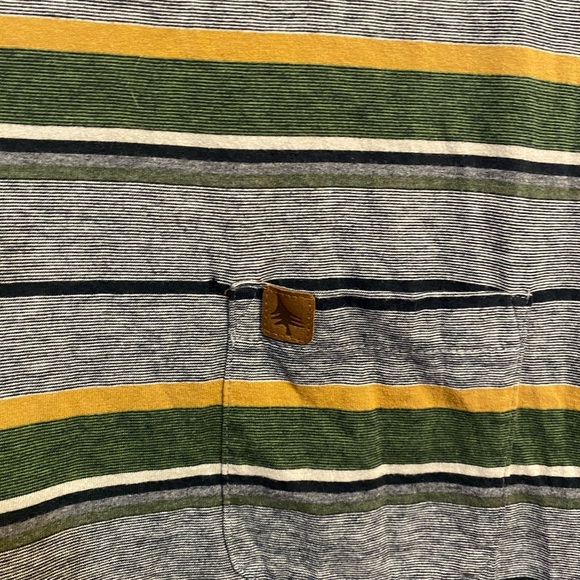 Hippy Tree Cotton Polyester Blend Multicolored Striped Crewneck Shirt Size XL - Picture 4 of 5